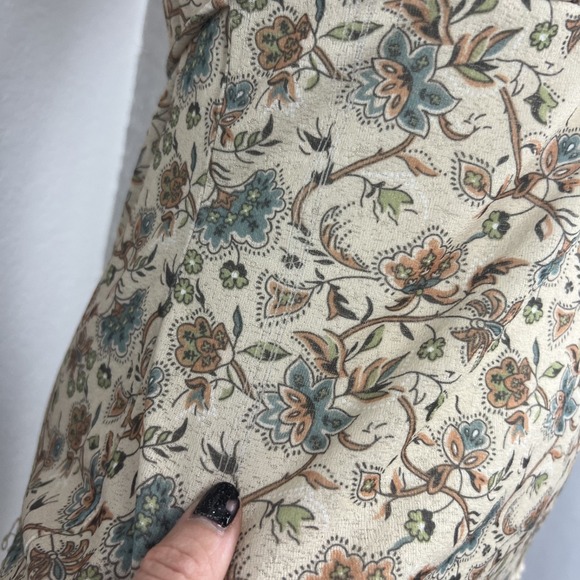 Vintage Babydoll Fairy Top Juniors Large Sheer Floral Y2K Cottage Coquette - Picture 3 of 12